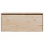 Armario de pared de madera maciza de pino 80x30x35 cm