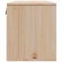 Armario de pared de madera maciza de pino 80x30x35 cm