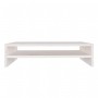Soporte de monitor madera maciza de pino blanco 50x24x13 cm