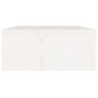 Soporte de monitor madera maciza de pino blanco 80x24x10,5 cm