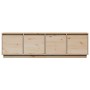 Mueble de TV de madera maciza de pino 156x37x45 cm