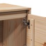 Mueble de TV de madera maciza de pino 156x37x45 cm