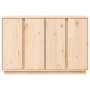 Aparador de madera maciza de pino 120x35x80 cm