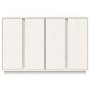 Aparador de madera maciza de pino blanco 120x35x80 cm