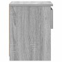 Mesita de noche de madera contrachapada gris Sonoma 40x30x39cm