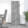 Armario de oficina madera contrachapada sonoma gris 60x32x190cm