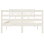 Kleines Doppelbettgestell aus Massivholz weiß 120x190 cm von vidaXL, Betten und Lattenroste - Ref: Foro24-3101254, Preis: 150...