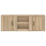 Mueble para TV madera contrachapada roble Sonoma 100x31,5x35 cm