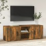 Mueble de TV madera contrachapada roble ahumado 100x31,5x35 cm en Muebles TV | Comprar online en Foro24