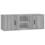 Mueble para TV madera contrachapada gris Sonoma 100x31,5x35 cm