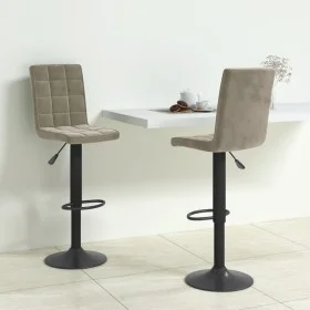Küchenhocker 2 Einheiten hellgrauer Samt von vidaXL, Küchenhocker - Ref: Foro24-335763, Preis: 138,94 €, Rabatt: %