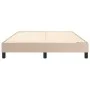 Cappuccino synthetic leather bed frame 140x190 cm by vidaXL, Beds and slatted bases - Ref: Foro24-3120699, Price: 101,01 €, D...