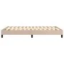Cappuccino synthetic leather bed frame 140x190 cm by vidaXL, Beds and slatted bases - Ref: Foro24-3120699, Price: 101,01 €, D...
