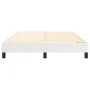 Estructura de cama de cuero sintético blanco 140x190 cm de vidaXL, Camas y somieres - Ref: Foro24-3120695, Precio: 98,28 €, D...