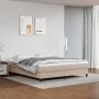 Cappuccino synthetic leather bed frame 160x200 cm by vidaXL, Beds and slatted bases - Ref: Foro24-3120711, Price: 105,04 €, D...