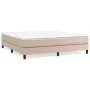 Cappuccino synthetic leather bed frame 160x200 cm by vidaXL, Beds and slatted bases - Ref: Foro24-3120711, Price: 105,04 €, D...