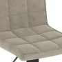 Kitchen stools 2 units light gray velvet by vidaXL, Kitchen stools - Ref: Foro24-335763, Price: 138,94 €, Discount: %
