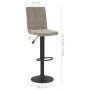 Kitchen stools 2 units light gray velvet by vidaXL, Kitchen stools - Ref: Foro24-335763, Price: 138,94 €, Discount: %
