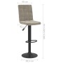 Küchenhocker 2 Einheiten hellgrauer Samt von vidaXL, Küchenhocker - Ref: Foro24-335763, Preis: 148,44 €, Rabatt: %