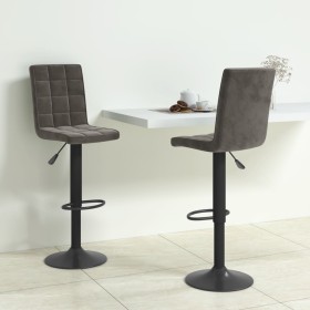 Küchenhocker 2 Einheiten dunkelgrauer Samt von vidaXL, Küchenhocker - Ref: Foro24-335764, Preis: 122,34 €, Rabatt: %