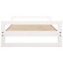 Cama para perros madera maciza de pino blanco 95,5x65,5x28 cm