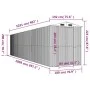 Galvanized steel garden shed anthracite 192x1021x223 cm by vidaXL, Sheds - Ref: Foro24-3147459, Price: 1,00 €, Discount: %