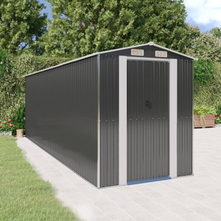 Gartenhaus aus anthrazitfarbenem, verzinktem Stahl, 192 x 606 x 223 cm von vidaXL, Schuppen - Ref: Foro24-3147454, Preis: 859...