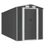 Cobertizo de jardín acero galvanizado antracita 192x440x223 cm de vidaXL, Cobertizos - Ref: Foro24-3147452, Precio: 665,85 €,...