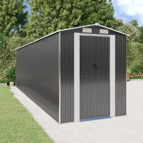 Gartenhaus aus verzinktem Stahl in Anthrazit, 192 x 689 x 223 cm von vidaXL, Schuppen - Ref: Foro24-3147455, Preis: 925,87 €,...