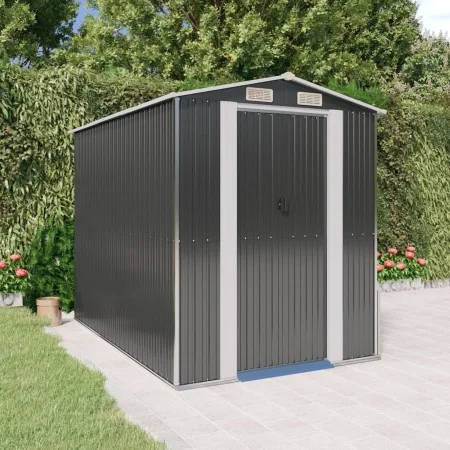 Cobertizo de jardín acero galvanizado antracita 192x274x223 cm de vidaXL, Cobertizos - Ref: Foro24-3147450, Precio: 413,43 €,...