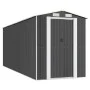 Garden shed anthracite galvanized steel 192x523x223 cm by vidaXL, Sheds - Ref: Foro24-3147453, Price: 746,13 €, Discount: %