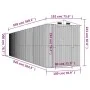 Garden shed anthracite galvanized steel 192x938x223 cm by vidaXL, Sheds - Ref: Foro24-3147458, Price: 1,00 €, Discount: %