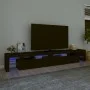 Mueble de TV con luces LED Negro 260x36,5x40 cm de vidaXL, Muebles TV - Ref: Foro24-3152779, Precio: 196,15 €, Descuento: %