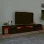 TV-Möbel mit LED-Lichtern Schwarz 260x36,5x40 cm von vidaXL, TV-Möbel - Ref: Foro24-3152779, Preis: 196,15 €, Rabatt: %
