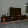TV-Möbel mit LED-Lichtern Schwarz 260x36,5x40 cm von vidaXL, TV-Möbel - Ref: Foro24-3152779, Preis: 186,59 €, Rabatt: %