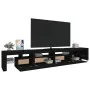 Mueble de TV con luces LED Negro 260x36,5x40 cm de vidaXL, Muebles TV - Ref: Foro24-3152779, Precio: 196,15 €, Descuento: %