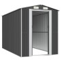 Cobertizo de jardín acero galvanizado antracita 192x357x223 cm de vidaXL, Cobertizos - Ref: Foro24-3147451, Precio: 518,62 €,...