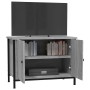Mueble de TV madera contrachapada gris Sonoma 60x35x45 cm