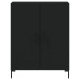 Aparador de madera de ingeniería negro 69,5x34x90 cm