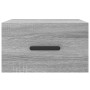 Mesita de noche de pared color gris Sonoma 35x35x20 cm