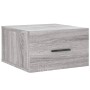 Mesitas de noche de pared 2 uds color gris Sonoma 35x35x20 cm
