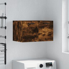 Armario de pared madera ingeniería roble ahumado 60x36,5x35 cm en Taquillas y armarios de almacenamiento | Comprar online en For
