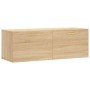 Armario de pared madera ingeniería roble Sonoma 100x36,5x35 cm