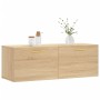 Armario de pared madera ingeniería roble Sonoma 100x36,5x35 cm