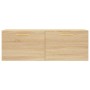 Armario de pared madera ingeniería roble Sonoma 100x36,5x35 cm