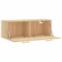 Armario de pared madera ingeniería roble Sonoma 100x36,5x35 cm