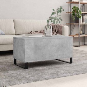 Mesa de centro madera contrachapada gris hormigón