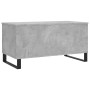 Mesa de centro madera contrachapada gris hormigón 90x44,5x45 cm