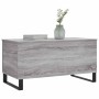 Mesa de centro madera contrachapada gris Sonoma 90x44,5x45 cm