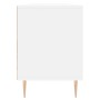 Mueble de TV madera contrachapada blanco 150x30x44,5 cm